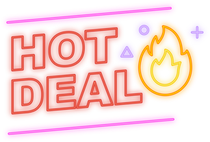hot deal neon signboard banner