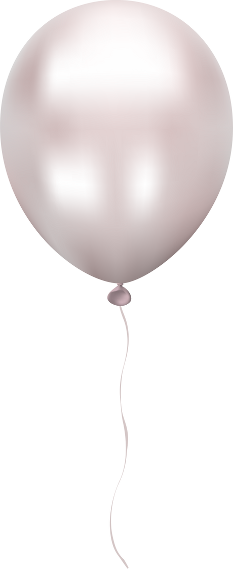 Metallic Celebratory Silver Round Balloon